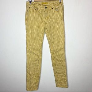 Prana Kara Yellow and White Jeans, size 4